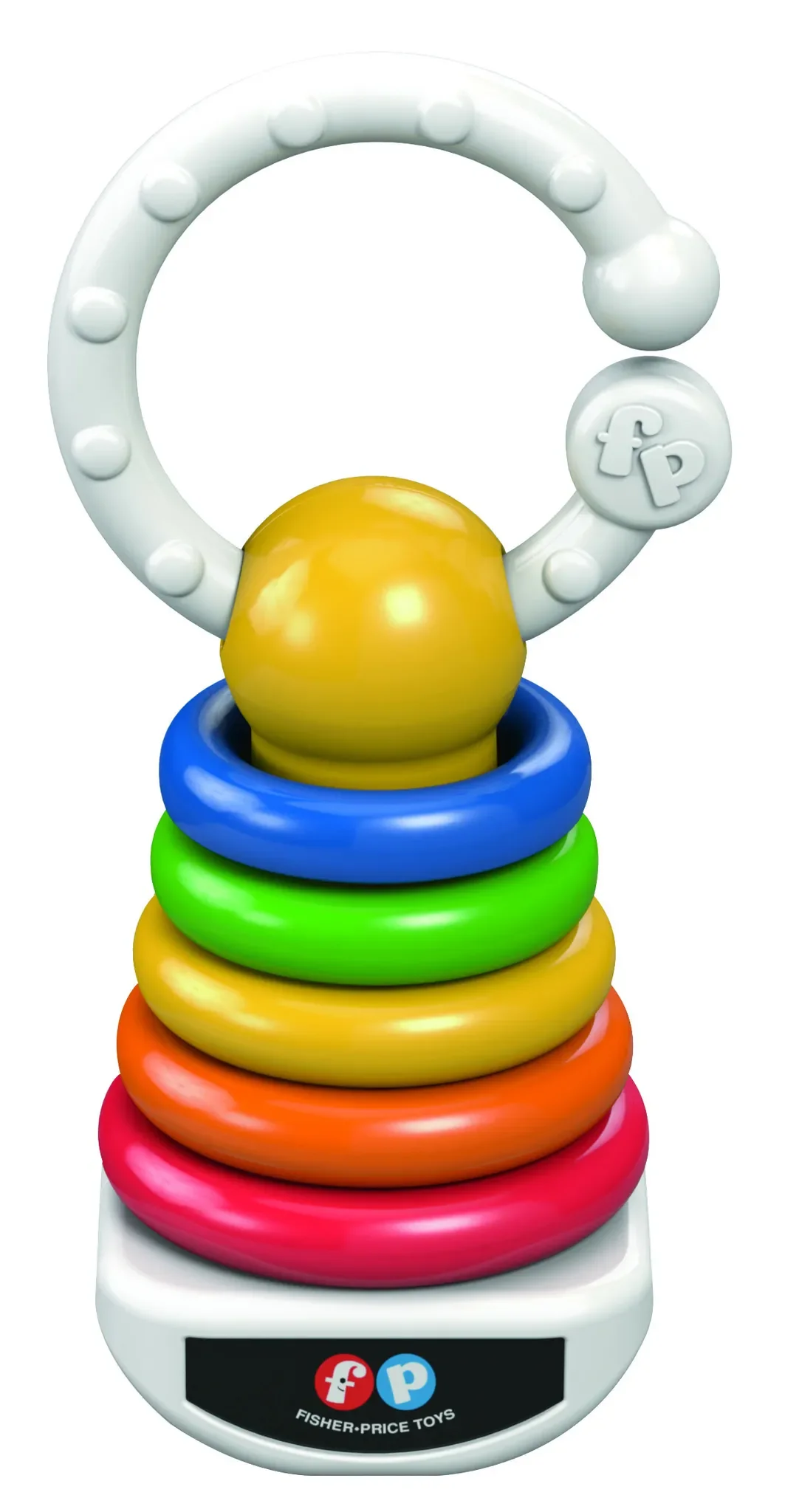 Farbring-Rassel – klassisches Babyspielzeug mit bunten Ringen